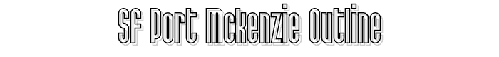 SF Port McKenzie Outline font